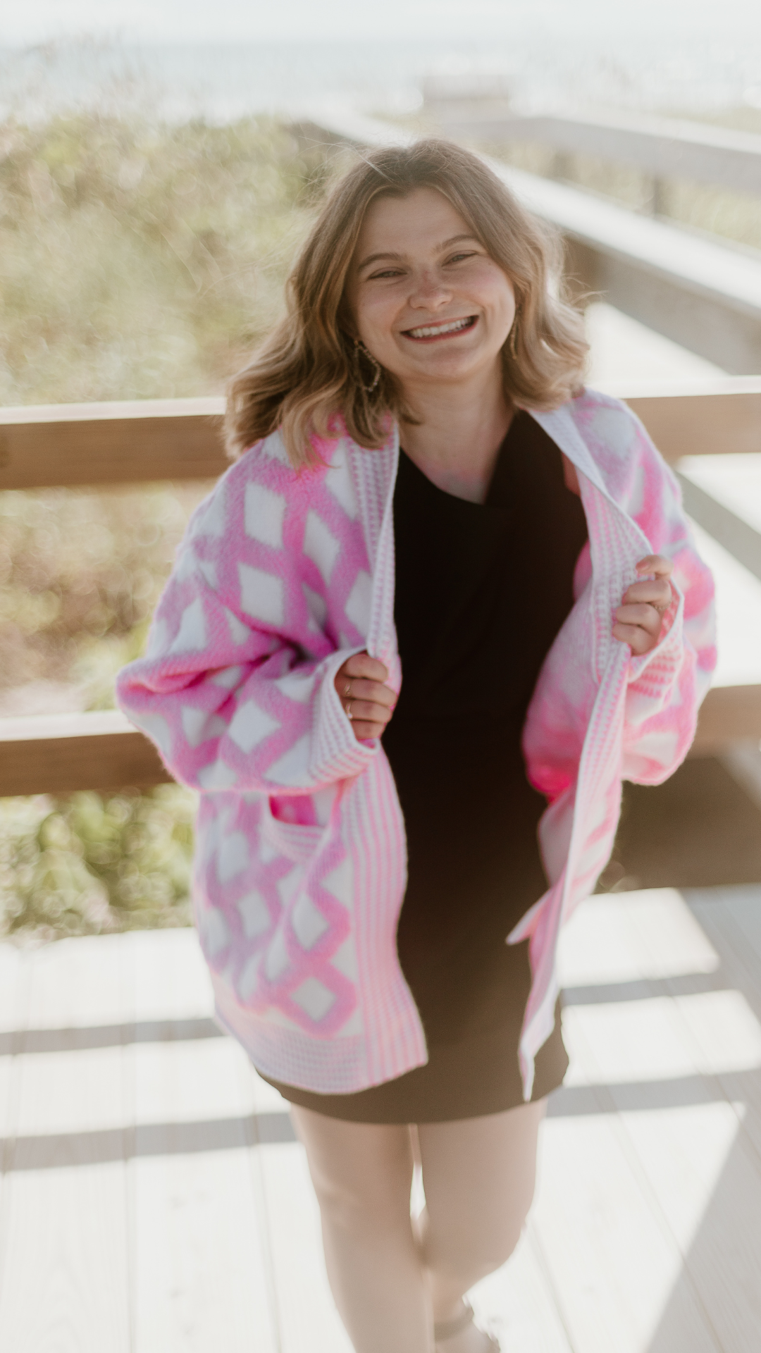 Dreamer's Cardigan in Pink