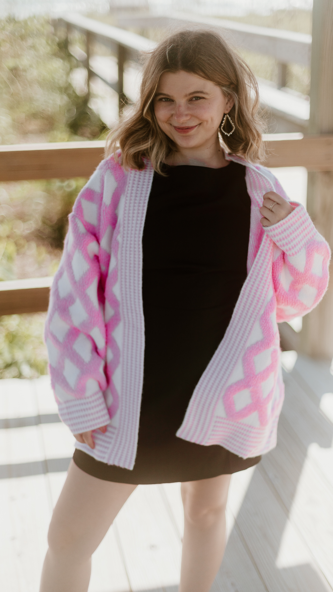 Dreamer's Cardigan in Pink