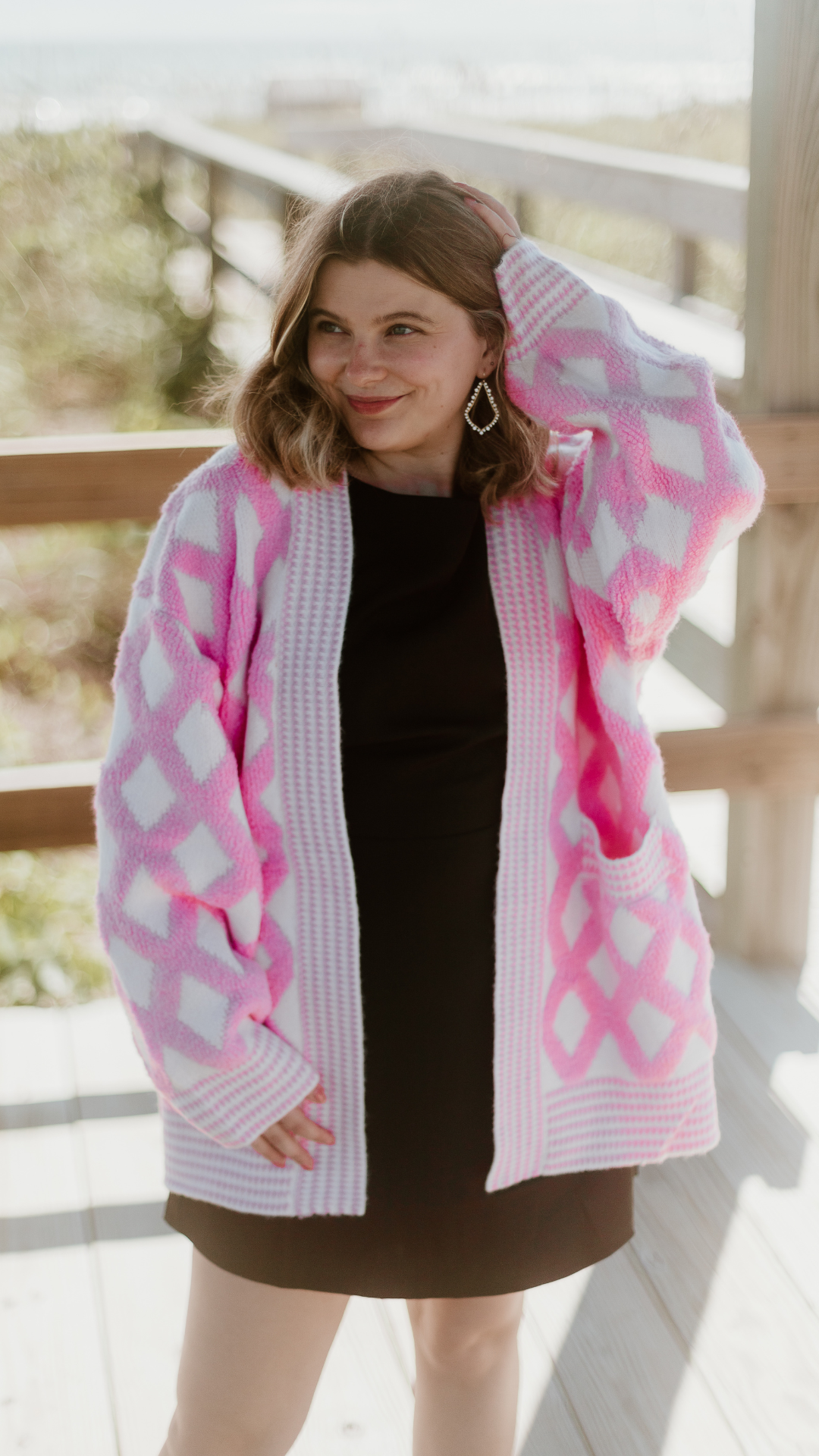 Dreamer's Cardigan in Pink