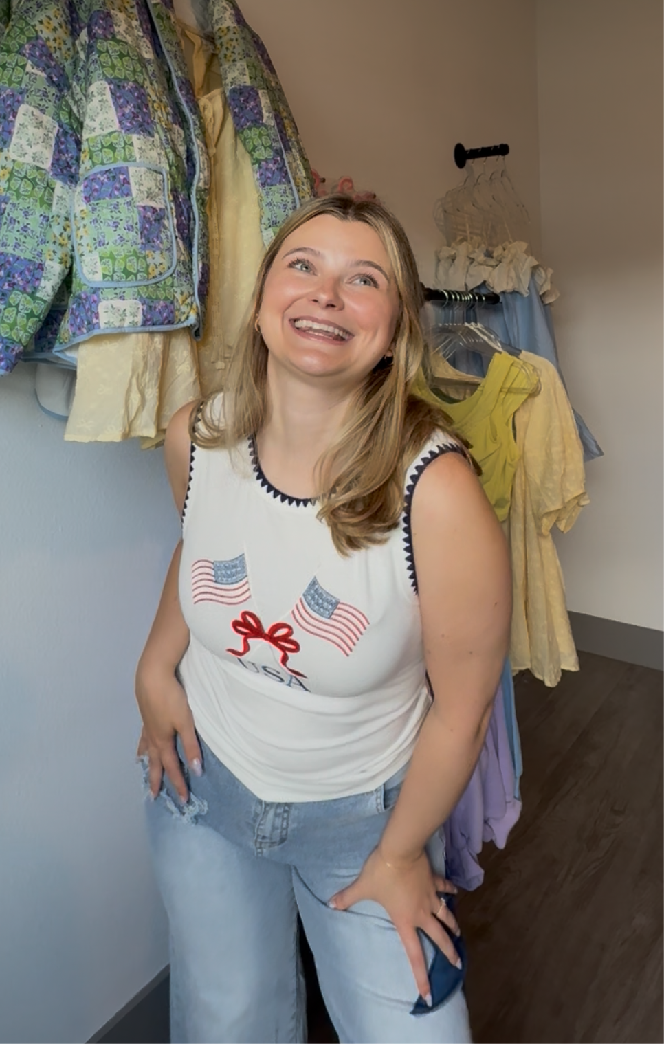 All American Embroidered Tank