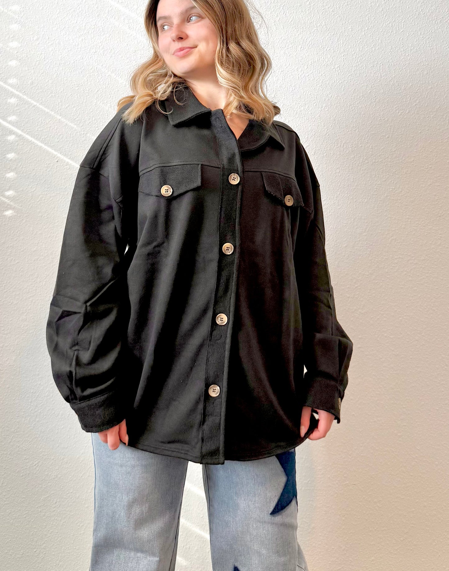 Breeze Button Top
