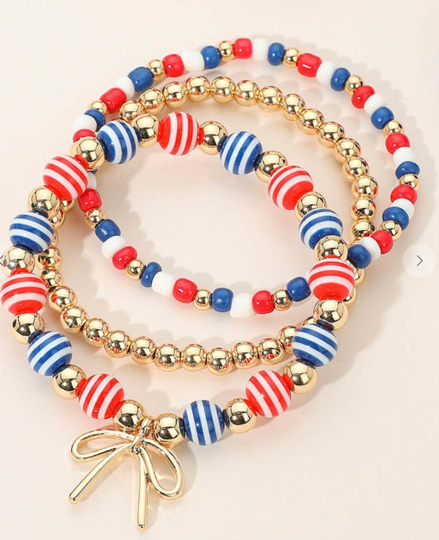 Bow America Stretch Bracelet Set