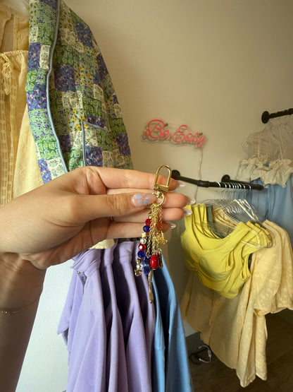 USA Preppy Keychain Bag Charm