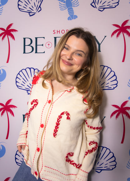 Holiday Candy Cane Sweater