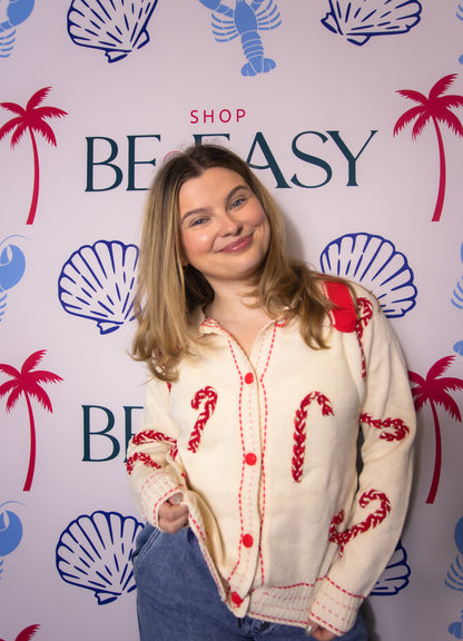 Holiday Candy Cane Sweater