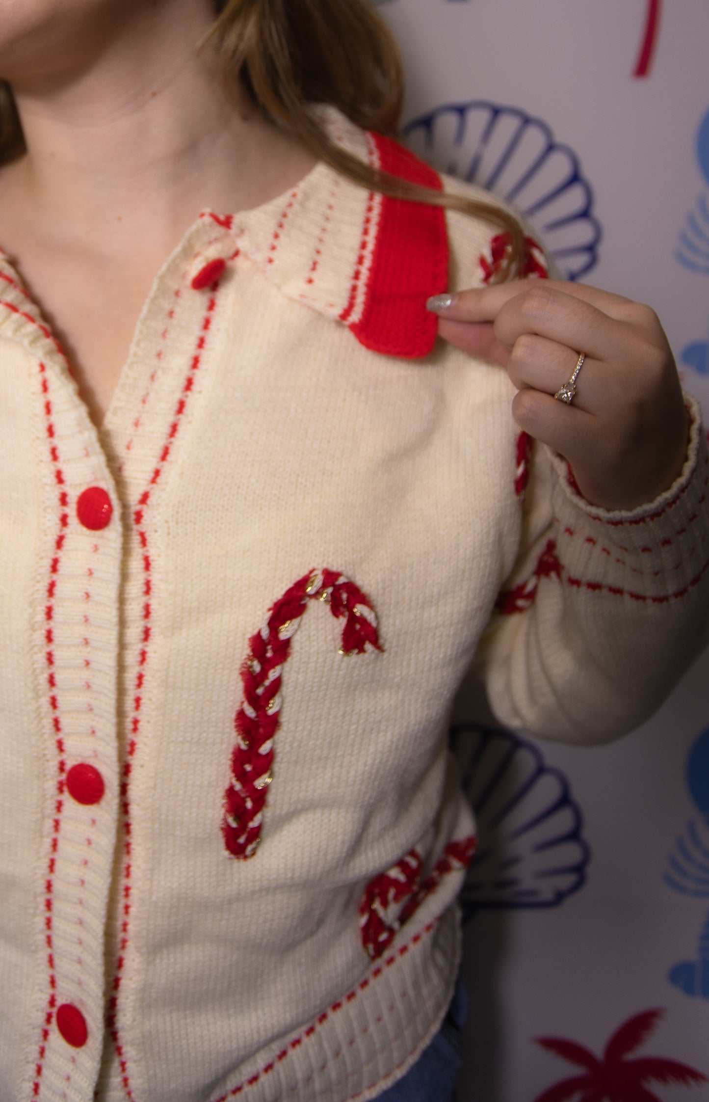 Holiday Candy Cane Sweater
