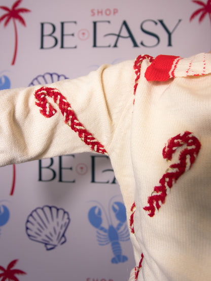 Holiday Candy Cane Sweater