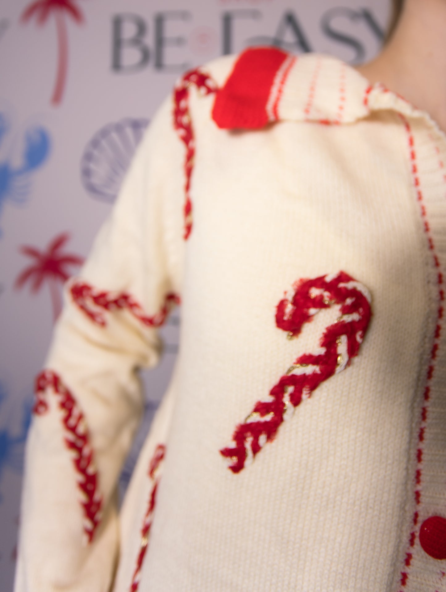 Holiday Candy Cane Sweater