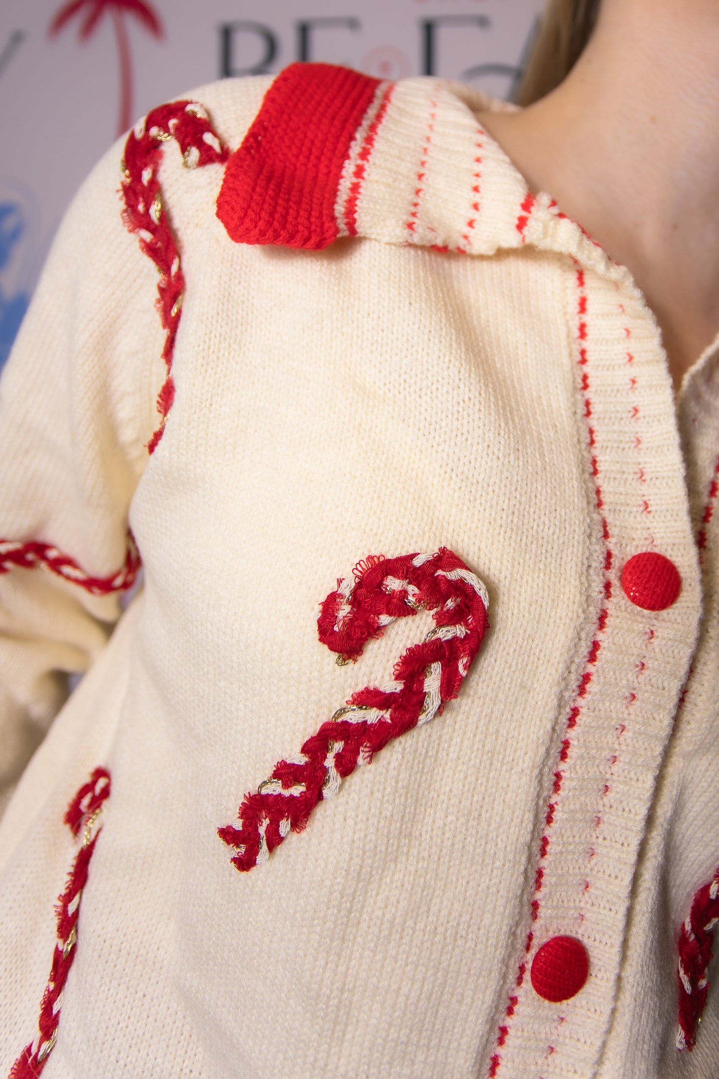 Holiday Candy Cane Sweater