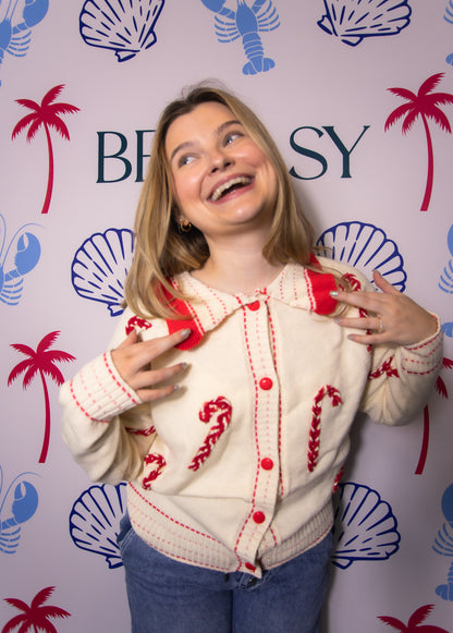 Holiday Candy Cane Sweater