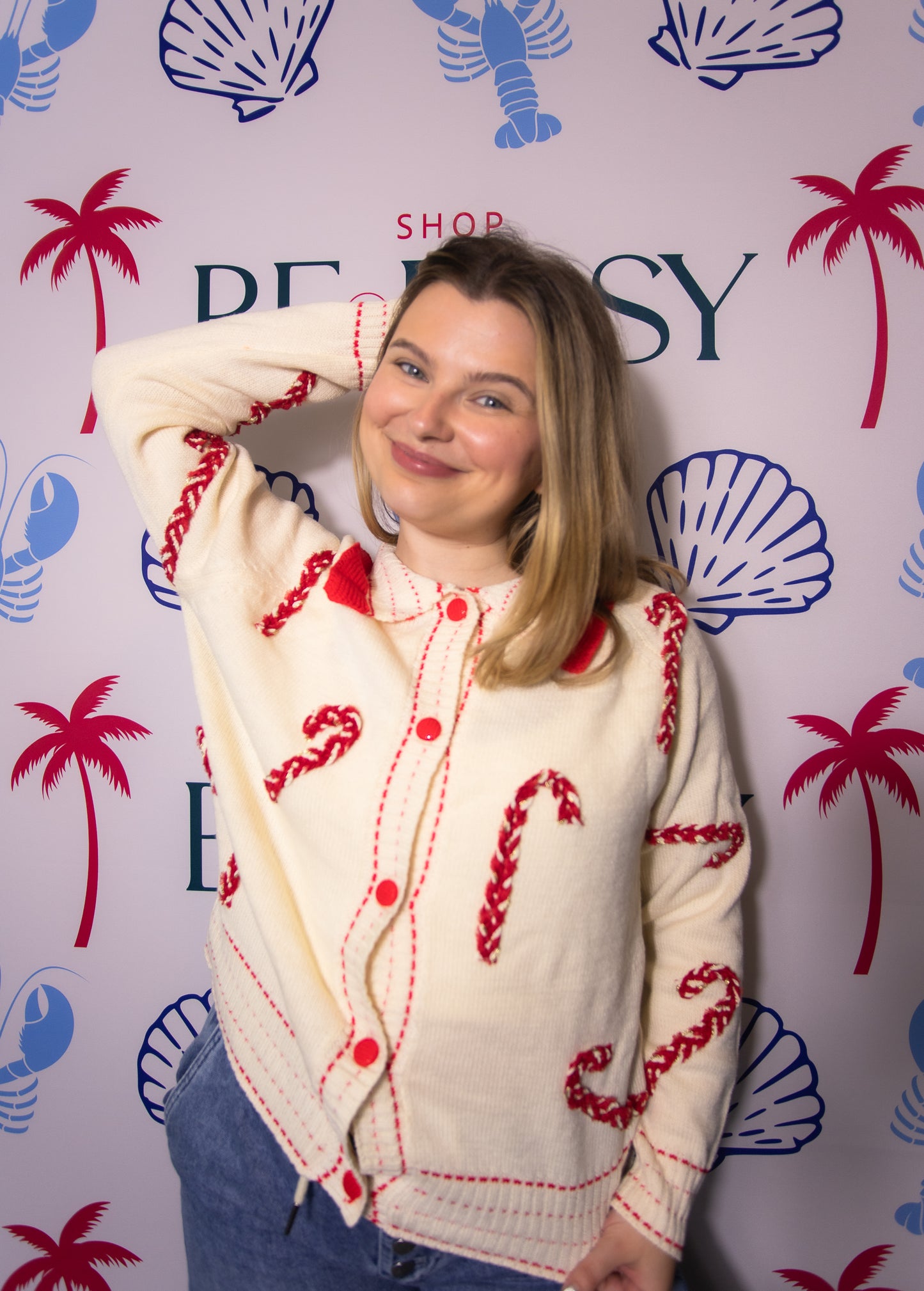 Holiday Candy Cane Sweater
