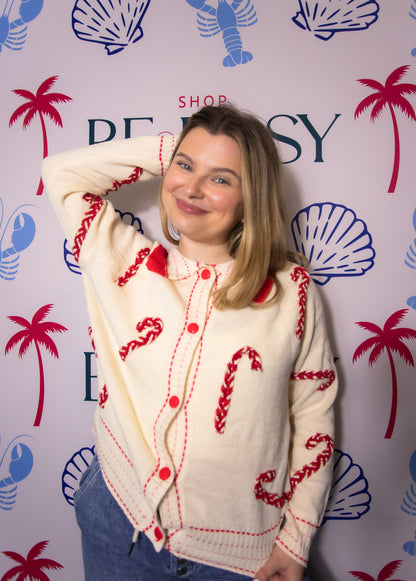 Holiday Candy Cane Sweater