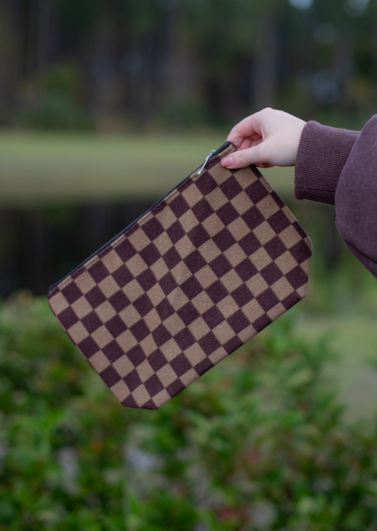 Mocha Latte Zipper Pouch