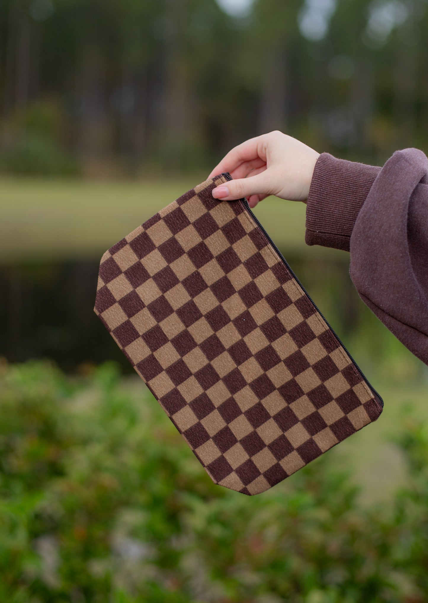 Mocha Latte Zipper Pouch